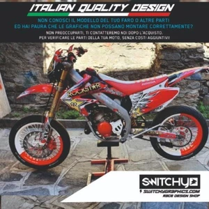 Kit Grafiche Adesivi per HM 125 2T CRM CRE dal 2006 al 2018 crystal - Foto 1 di 6