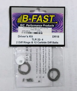 B-Fast BFR-DR18 Driver's Kit Carbide Diff Balls (12) & Rings (2) TLR22-4 - Picture 1 of 1