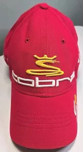 Cappello da golf New Era King Cobra Speed Footjoy logo FJ rosso 6 pannelli berretto-Med/LG Flexfit - Foto 1 di 9