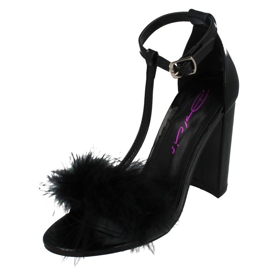 Sandalia De Tacón Alto Con Tira En T Peep Toe Para Dama LRacey - Imagen 1 de 1