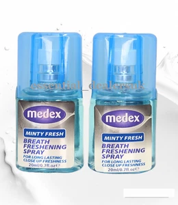 2x MEDEX BREATH FRESHENER MOUTH SPRAY LONG LASTING MINT FRESH MINTY - Picture 1 of 3