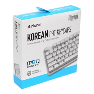 Korean Hangul Keyboard 한글 ANSI Key Cap Set 104 Double Shot PBT RGB Translucent - Picture 1 of 3