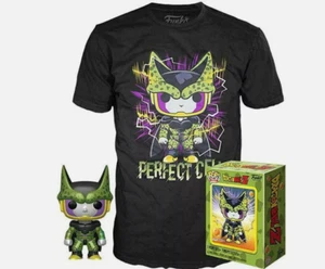 Funko Pop! & Tee Dragon Ball Z Perfect Cell Gamestop Exclusivo Metálico Mediano - Imagen 1 de 1