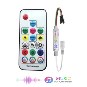 17keys RGB Music LED contorller RF Remote For WS2811 WS2812 led strip - Picture 1 of 8
