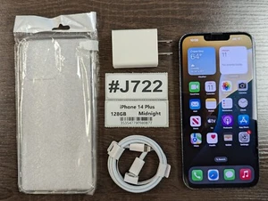 Apple IPHONE 14 Plus 128GB Minuit - Débloqué - Lecture Vendeur Feuillet - Photo 1 sur 7