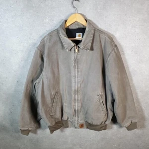 Vintage Carhartt Santa Fe Work Jacket Men’s XL Sandstone J102 Des Canvas USA - Picture 1 of 8