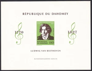 Dahomey ScC130 Composer Ludwig van Beethoven (1770-1827), Music, Deluxe Proof - Picture 1 of 1
