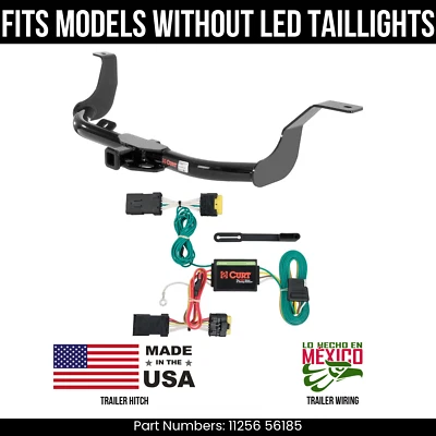 Enganche de remolque para Nissan Versa 14-19 con cableado de 4 pines sin corte de cola LED 2K Foto 1 de 3