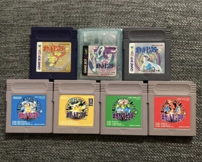 Pokemon Pocket Monster Green Red Blue Pikachu Gold Silver Crystal SET GameBoy GB - Image 1 of 3