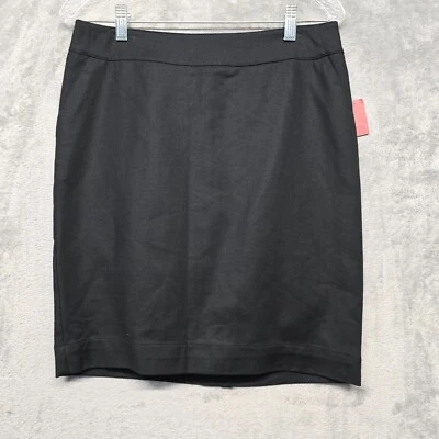 Falda Merona Mujer Talla 6 Negra Lápiz Recta Carrera Informal Forrada Bolsillos Foto 1 de 4