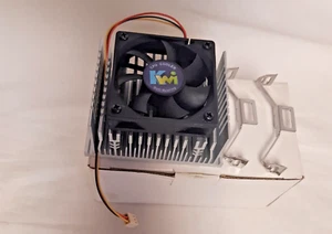 VINTAGE KINGWIN P4 SKT 423 HEATSINK AND COOLING FAN W/ CLIPS & THERMAL PAD INCL - Picture 1 of 2