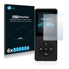 6x Proteggi Schermo per AGPtek 8GB MP3-Player Pellicola Protettiva Protezione