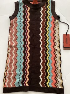 NEW Missoni for Target Girl’s Zig Zag Sleeveless Crewneck Sweater Dress size XS - Picture 1 of 2