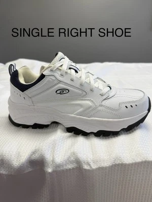 AMPUTEE SINGLE RIGHT Dr. Scholls Sebastian White Sneaker Shoe Mens 9W Wide New - Image 1 of 4