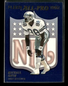 1992 Fleer #6 Michael Irvin Fleer All-Pro 1992 Dallas Cowboys - Picture 1 of 2