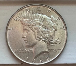 1923-D Peace Dollar Choice BU - Imagen 1 de 10