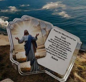 PRAYER FOR WHEN FEELING LOW - Depressed - Laminated  Holy Cards.  QTY 25 CARDS - Picture 1 of 3