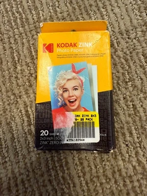 Zink Zero Ink Photo Paper 20 Pack 2x3 Water Resistant Sticky Back Prints - Image 1 of 2