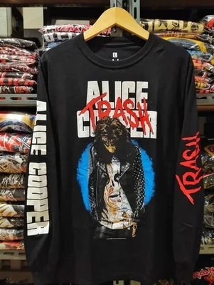 Longsleeve ALICE COOPER - TRASH reprint unisex tee Gift for Fans All Size S-4XL - Image 1 of 4