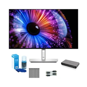 Dell UltraSharp U2724D 27-Inch QHD 2560 x 1440 Monitor (Platinum Silver) Bundle - Picture 1 of 6