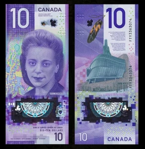Canada 2018 P-118 $10 Dollar Polymer UNC - Viola Desmond - Picture 1 of 3
