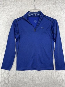 Patagonia Performance Base Layer Pullover Youth Large Half Zip Outdoor Hiking - Picture 1 of 10