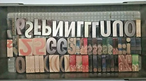 3" Letterpress wooden letters Professional Quality printing blocks 144 pcs - Picture 1 of 4