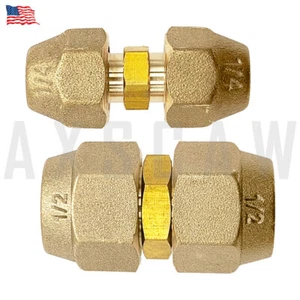 Pipe Extension Joint Connector Set for Copper Pipe  1/4" &1/2" - Picture 1 of 6