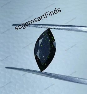 Piedra preciosa suelta suelta de arenisca verde natural en forma de marquesa para hacer joyas - Imagen 1 de 11