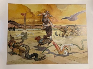 AFFICHE OFFSET MOEBIUS CRAZY WIND STARDOM 50 X 70   ETAT NEUF - Picture 1 of 1