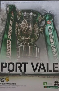 PORT VALE v BURTON ALBION * EFL CARABAO CUP * 2019/20 - Picture 1 of 1