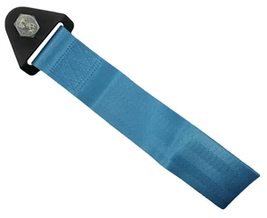 light blue tow strap - race track road off road hook belt - Picture 1 of 1