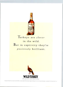 1993 Wild Turkey 101 Kentucky Bourbon Vintage Print Ad Ephemera Full Page Color - Bild 1 von 1