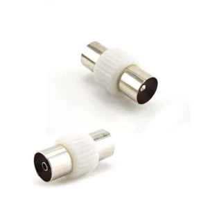 RF Coaxial Coupler Female to Female/Male to Male Socket TV Aerial Joiner Adapter - Picture 1 of 11