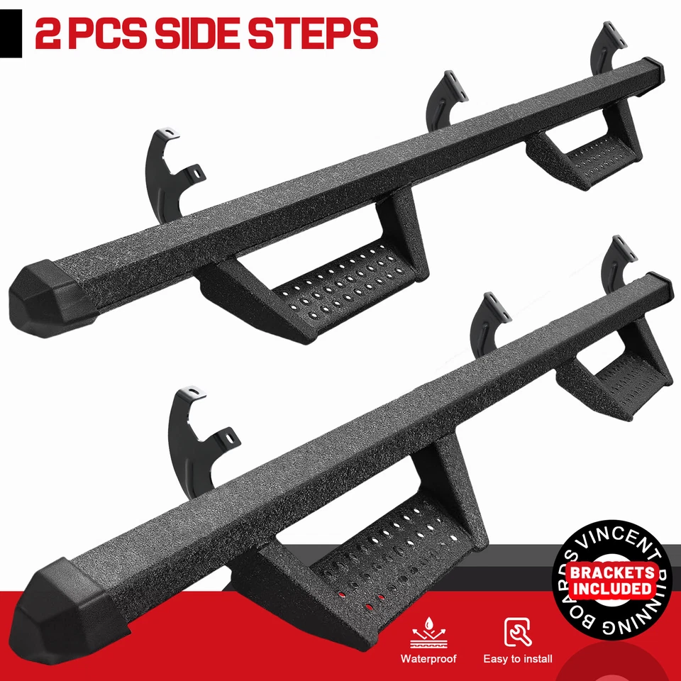 Fit 07-21 Toyota Tundra Double Cab 3" Running Board Drop Side Step Nerf Bar BCKA Foto 1 de 4