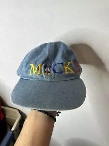 Sombrero trasero elástico vintage con logotipo de Mickey Mouse de Walt Disney World - Imagen 1 de 5