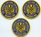 LOS ANGELES CALIFORNIA 3 Fire Patches SMALL FIRE PATCH
