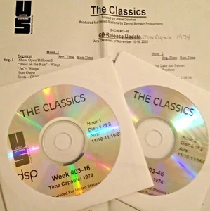 RADIO SHOW: '74 CLASSICS 11/10/03 FULL SETS w/WINGS, AEROSMITH, BTO & ELTON JOHN - Picture 1 of 2
