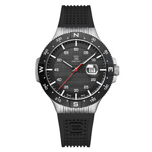 GLOCK Męski zegarek na rękę GW-15-1-22 Szafirowe szkło 20ATM Silikon Ronda-Werk 43mm