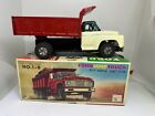 Asahi Toy Vintage Tin Toy No. 1-B Ford Dump Truck With Bumping Dump Action Boxed