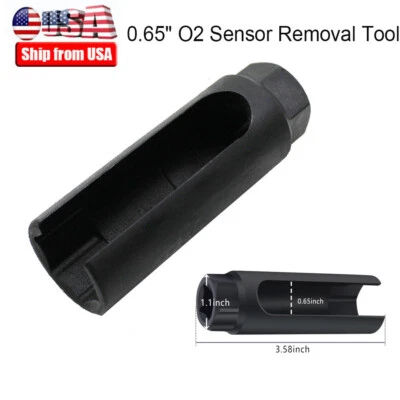Herramienta de desmontaje de funda sensor de oxígeno para automóvil de 1 pieza universal de 7/8 pulgadas  Foto 1 de 4