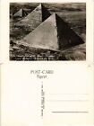 CPA AK EGYPT CAIRO Aerial View Kheops-Khephren and Mykerinos Pyramid (421510)