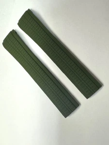 RUBBER STRAP BAND FOR PATEK PHILLIPE 21x18MM UNCUT 5167A,5167R,5164A,5164R GREEN - Picture 1 of 5