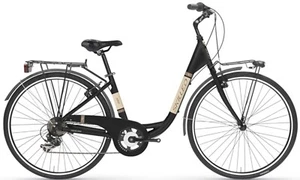BICI BICICLETTA 28 CITY BIKE DONNA ALLUMINIO FABRIK 758-AURORA 6V TREKKING NEW - Foto 1 di 1