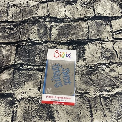 Sizzix #654330 Phrase, Sweet Dreams Simple Impressions Embossing Folder - Image 1 of 4