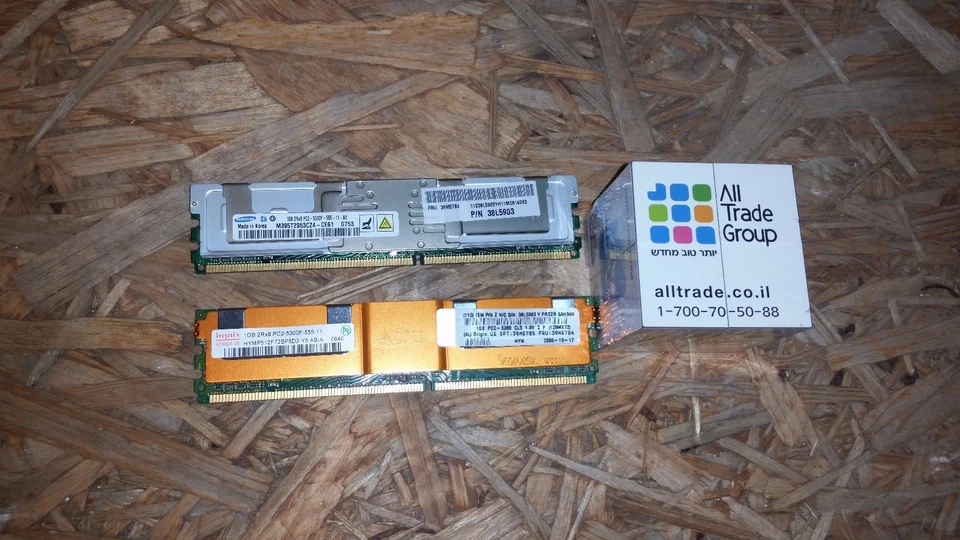 lote de 10 x 39M5784 - IBM Hynix 2GB (2x1GB) PC2-5300 DDR2-667 FB Server Kit mix Foto 1 de 3