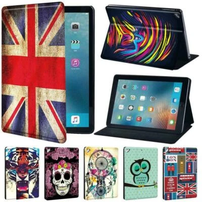Printed Pattern PU Leather Stand Cover Case For Apple iPad Air 1/2/3/4/5th Gen - Image 1 of 4