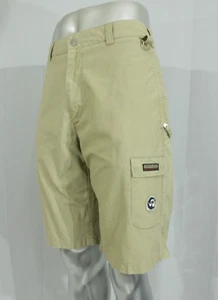 Napapijri Shorts Mens W36 Beige Cargo Combat Hiking Outdoors Utility Pockets - Picture 1 of 13