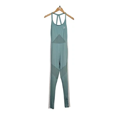 PUMA Womens Jumpsuit Turquoise Green 10 UK ARCHIVE T7 Sleeveless - image 1 of 4