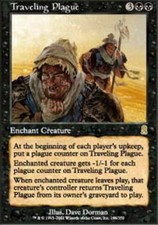 Traveling Plague - Foil ~ Moderately Played Odyssey MTG Magic UltimateMTG Black